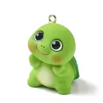 Tortoise Opaque Resin Pendants