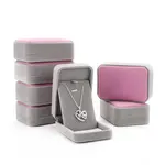 Rectangle Velvet Necklaces Boxes