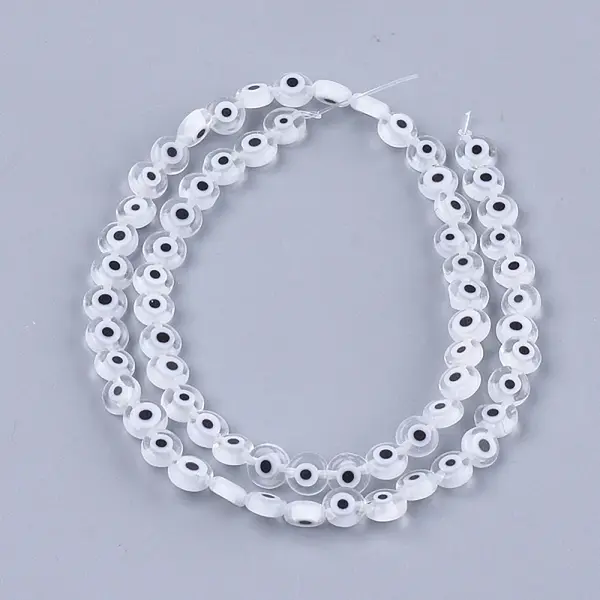 Handmade Evil Eye Lampwork Beads Strands