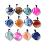 Natural Agate Dyed Pendants