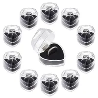Heart Plastic Ring Boxes