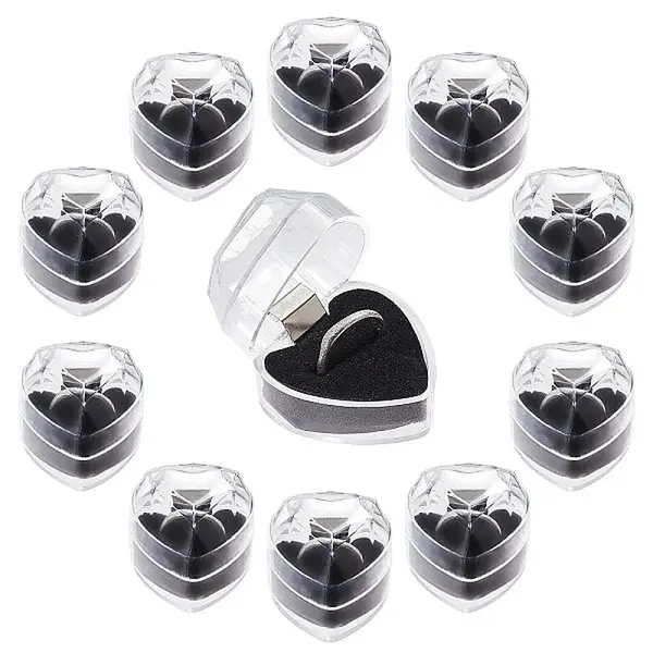 Heart Plastic Ring Boxes