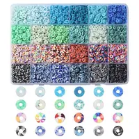 3960Pcs 24 Style Handmade Polymer Clay Beads