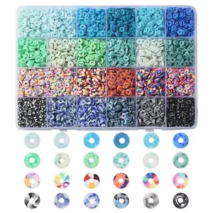 3960Pcs 24 Style Handmade Polymer Clay Beads