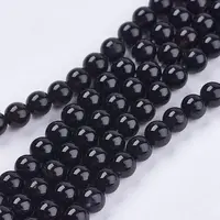 Natural Black Onyx Beads Strands