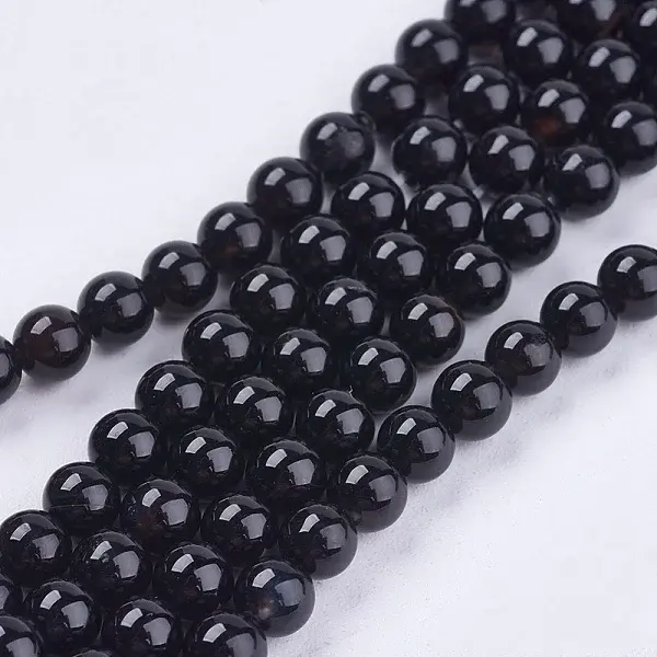 Natural Black Onyx Beads Strands