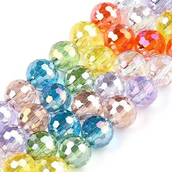 Electroplate Glass Bead Strands