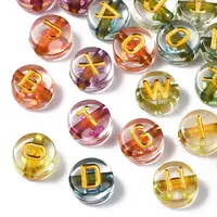 Transparent Electroplate Acrylic Beads
