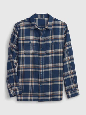 GAP Dětská flanelová košile organic - Kluci