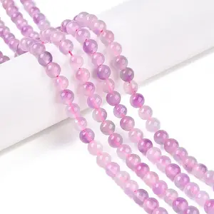 Dyed Natural White Jade Beads Strands