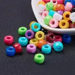 Opaque Acrylic European Large Hole Beads