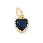 Brass Micro Pave Cubic Zirconia Pendants