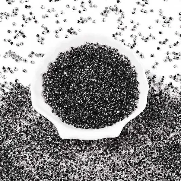 8/0 Inside Colours Transparent Glass Seed Beads