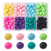 176Pcs 8 Colors Handmade Polymer Clay Beads