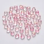 Transparent Spray Painted Glass Beads