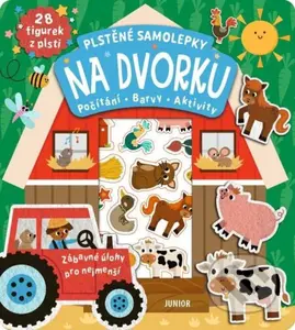 Plstěné samolepky Na dvorku (+ 28 figurek z plsti) - kniha z kategorie Samolepky