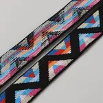 Ethnic Style Flat Polyester Elastic Rubber Cord/Band