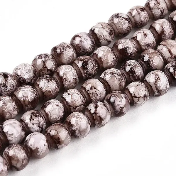 Baking Painted Glass Beads Strands