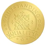 Self Adhesive Gold Foil Embossed Stickers