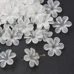 Frosted Flower Clear Transparent Acrylic Beads