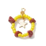 Natural Red Jasper Chips & Glass Seed Pendants