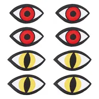 8Pcs 2 Style Eye Iron on/Sew on Patches