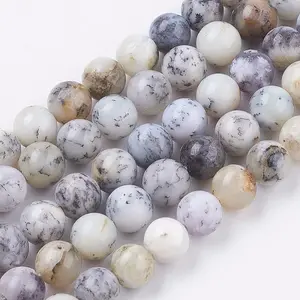Natural White African Opal Beads Strands