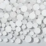 4 Strands 4 Styles Round Natural White Jade Beads Strands