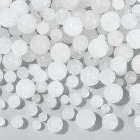 4 Strands 4 Styles Round Natural White Jade Beads Strands