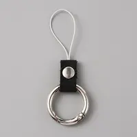 Leather and Zinc Alloy Mobile Phone Finger Rings