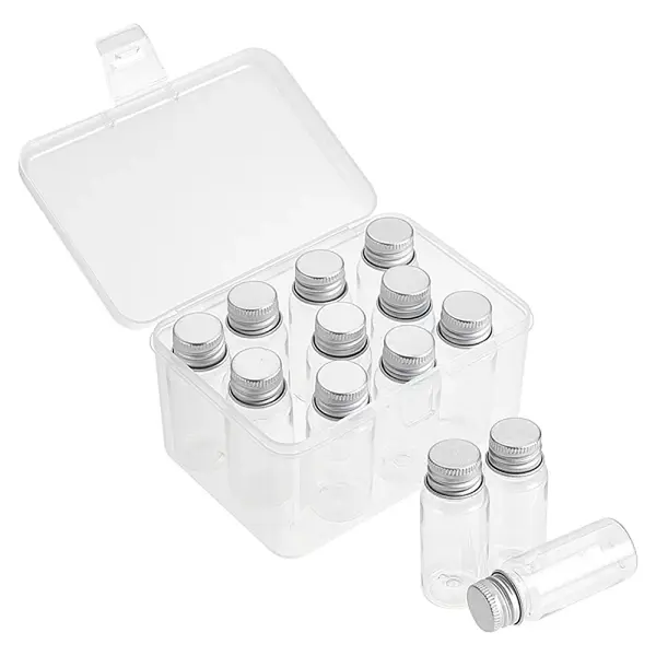 15pcs Plastic Bottles Bead Containers