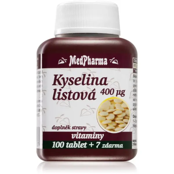 MedPharma Kyselina listová 400 µg tablety pro těhotné a kojící ženy 107 tbl