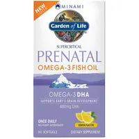 Garden of Life Minami Prenatal Omega-3 Fish Oil měkké tobolky pro těhotné a kojící ženy příchuť Lemon 60 cps