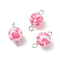 Spray Painted Opaque Resin Connector Charms