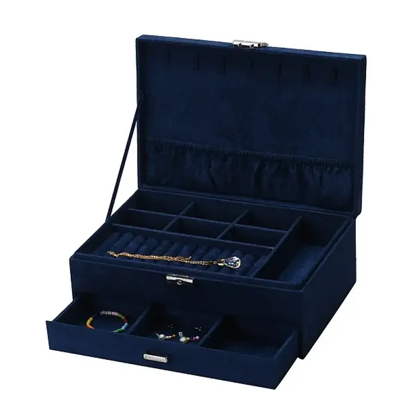 Velvet & Wood Jewelry Boxes