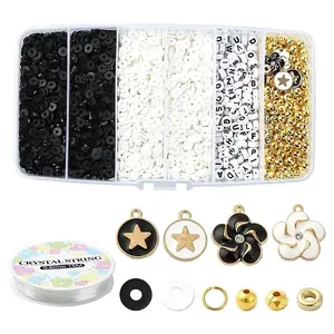 DIY Disc Polymer Clay & CCB Plastic Beads Bracelet Jewelry Kits