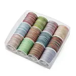 12 Rolls 12 Colors Polyester Cord