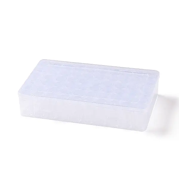 60Pcs Plastic Column Bead Storage Containers