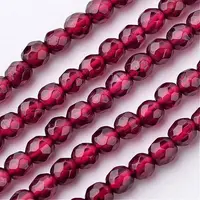Natural Garnet Bead Strands