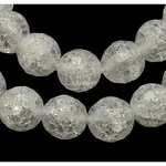 Synthetic Crackle Quartz Beads Strands