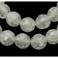 Synthetic Crackle Quartz Beads Strands