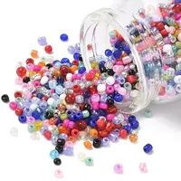 Dyed 8/0 Loose Round Glass Seed Beads