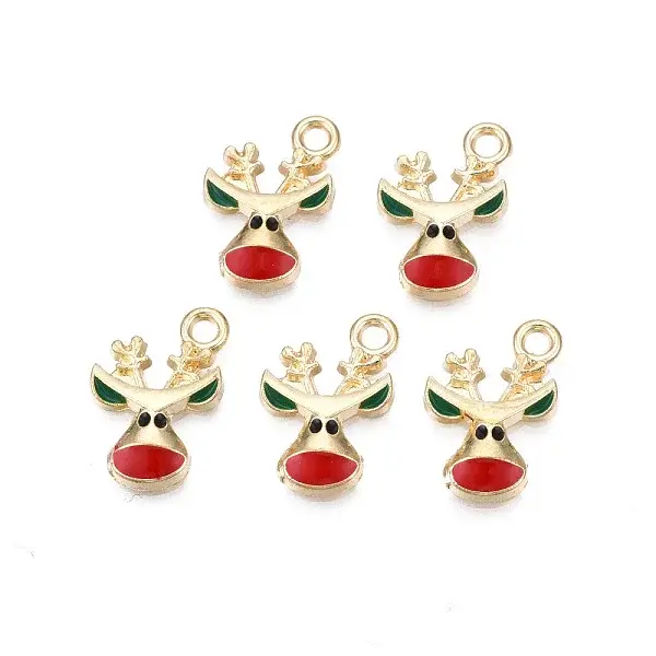 Rack Plating Alloy Enamel Pendants