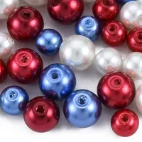 3 Colors Glass Pearl Beads