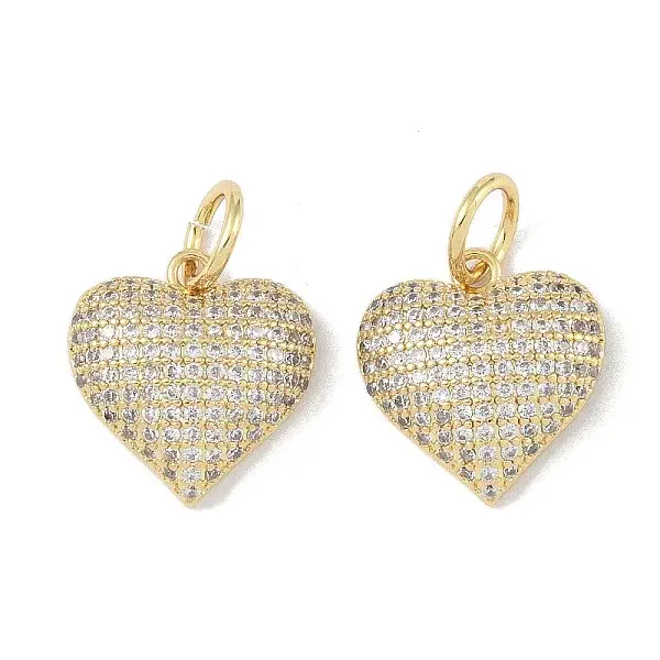 Brass Micro Pave Cubic Zirconia Pendants