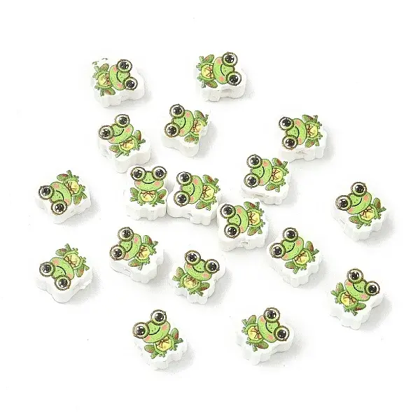 Printed Handmade Polymer Clay Beads
