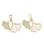 Brass Micro Pave Cubic Zirconia Pendants