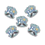 Father's Day Single Face Printed Aspen Wood Pendants