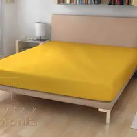 7-jersey prostěradlo - žloutková - 200 x 220 cm