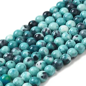 Synthetic Ocean White Jade Beads Strands